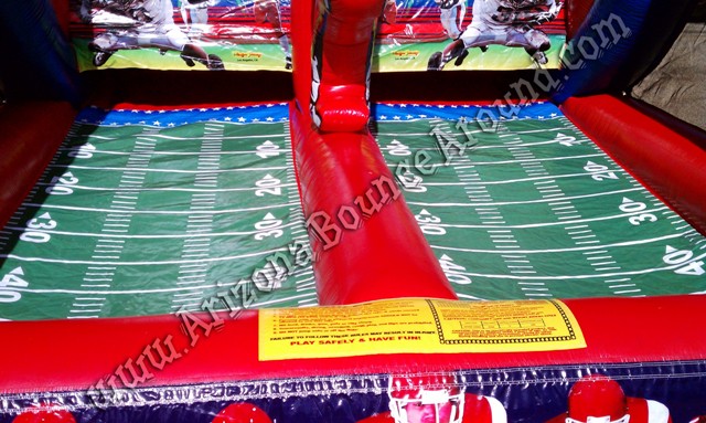 Inflatable football throwing game rental Phoenix Arizona